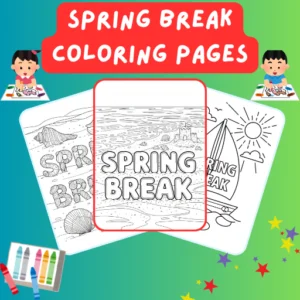 Spring Break Coloring Pages thumbnail