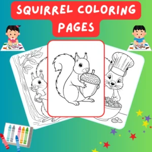 Squirrel Coloring Pages thumbnail