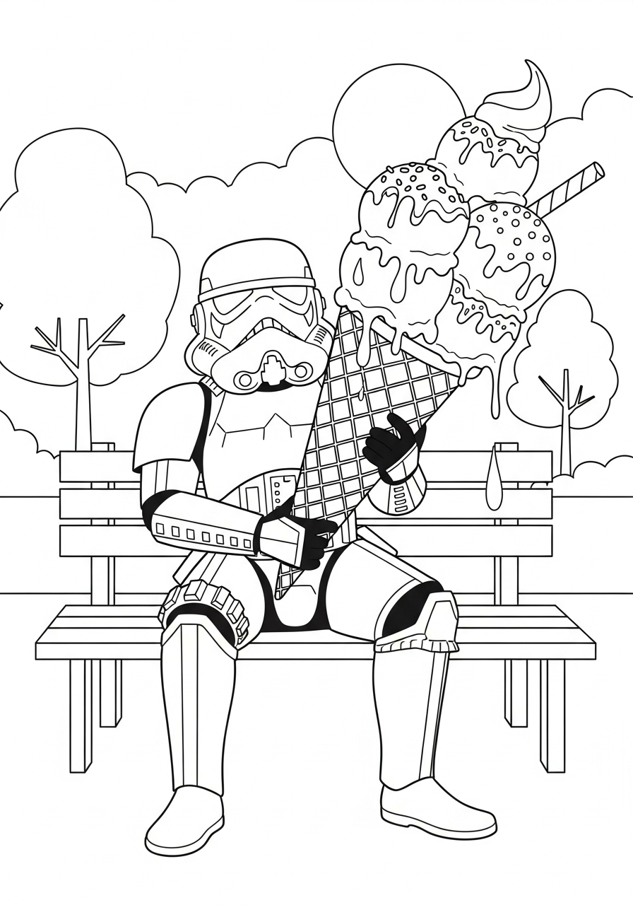 Stormtrooper coloring sheets to print
