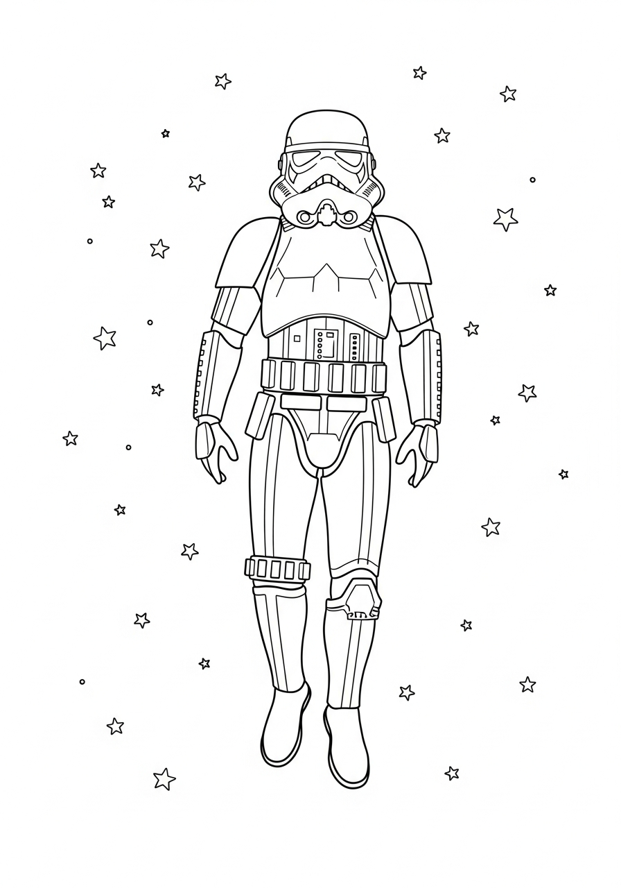 Stormtrooper coloring sheets to print 1