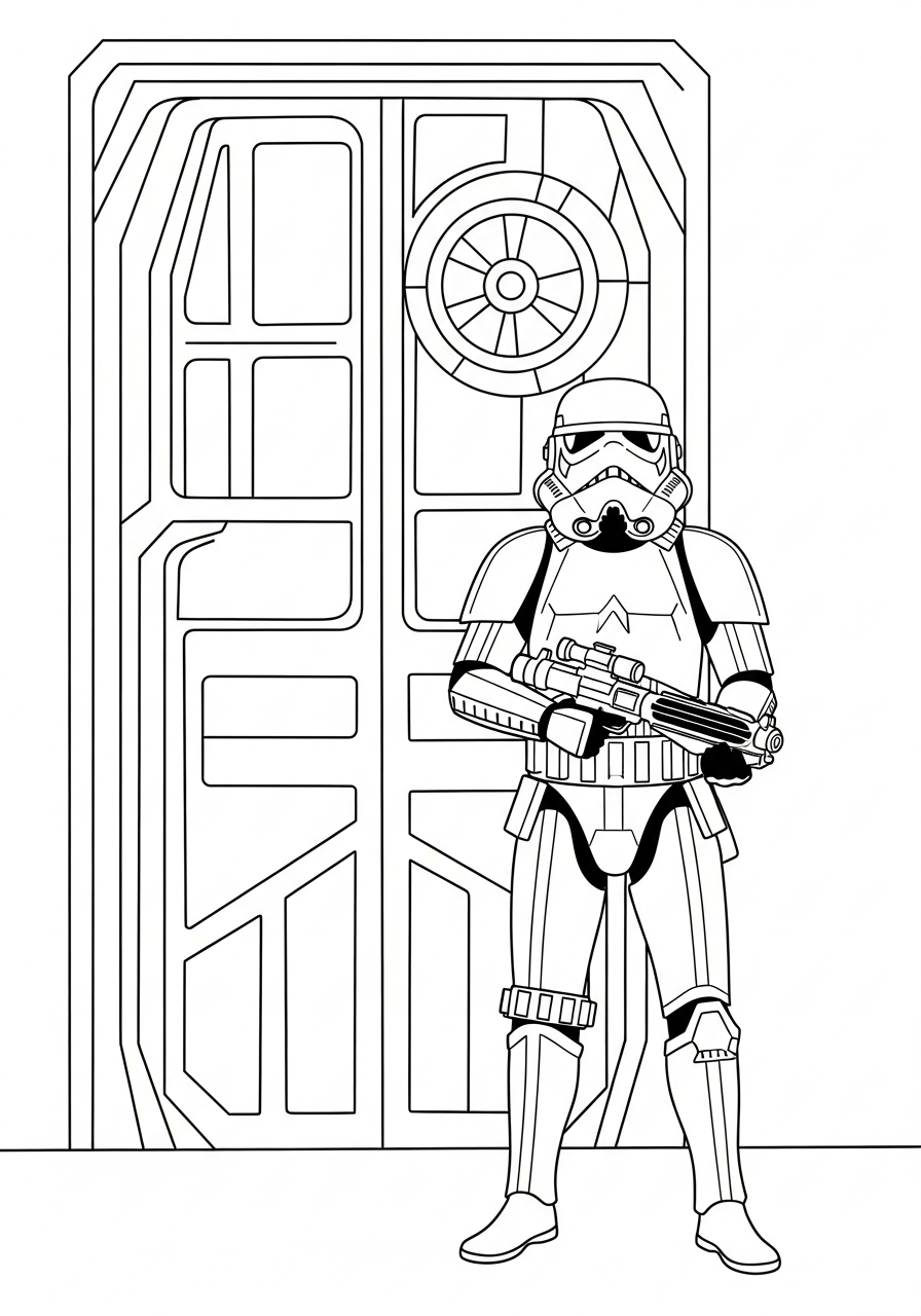 free Stormtrooper coloring pages for all ages