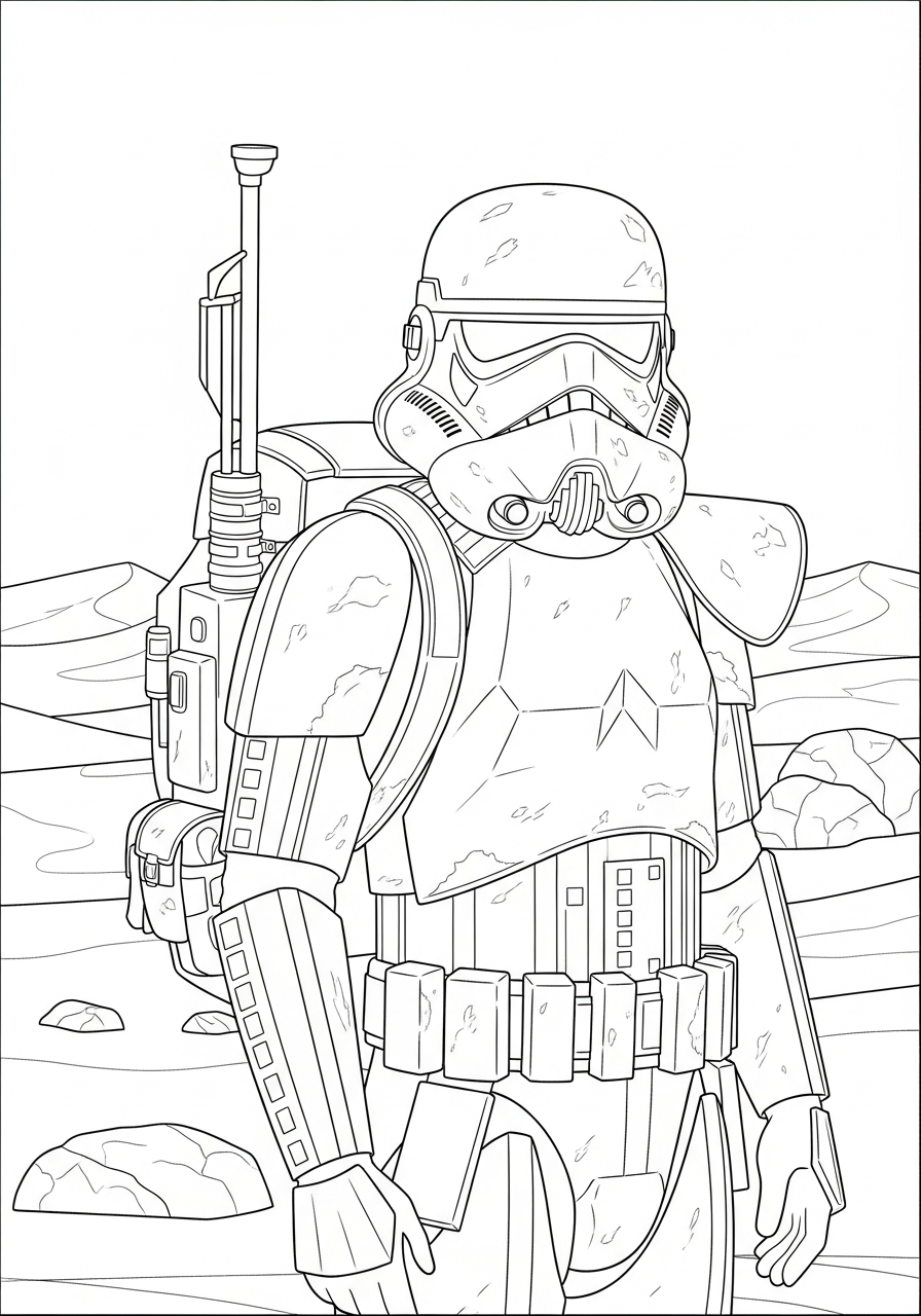 Stormtrooper coloring book