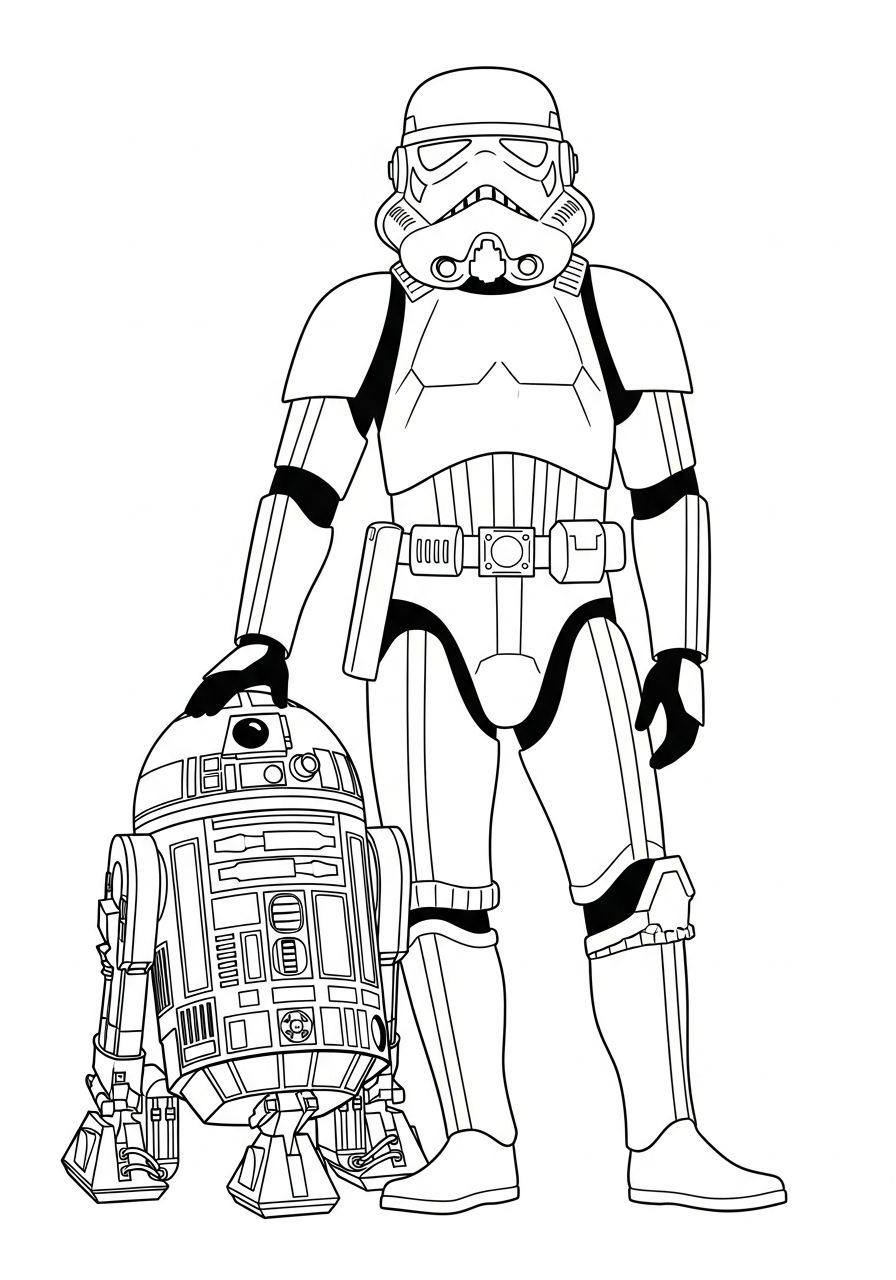 interactive Stormtrooper coloring pages