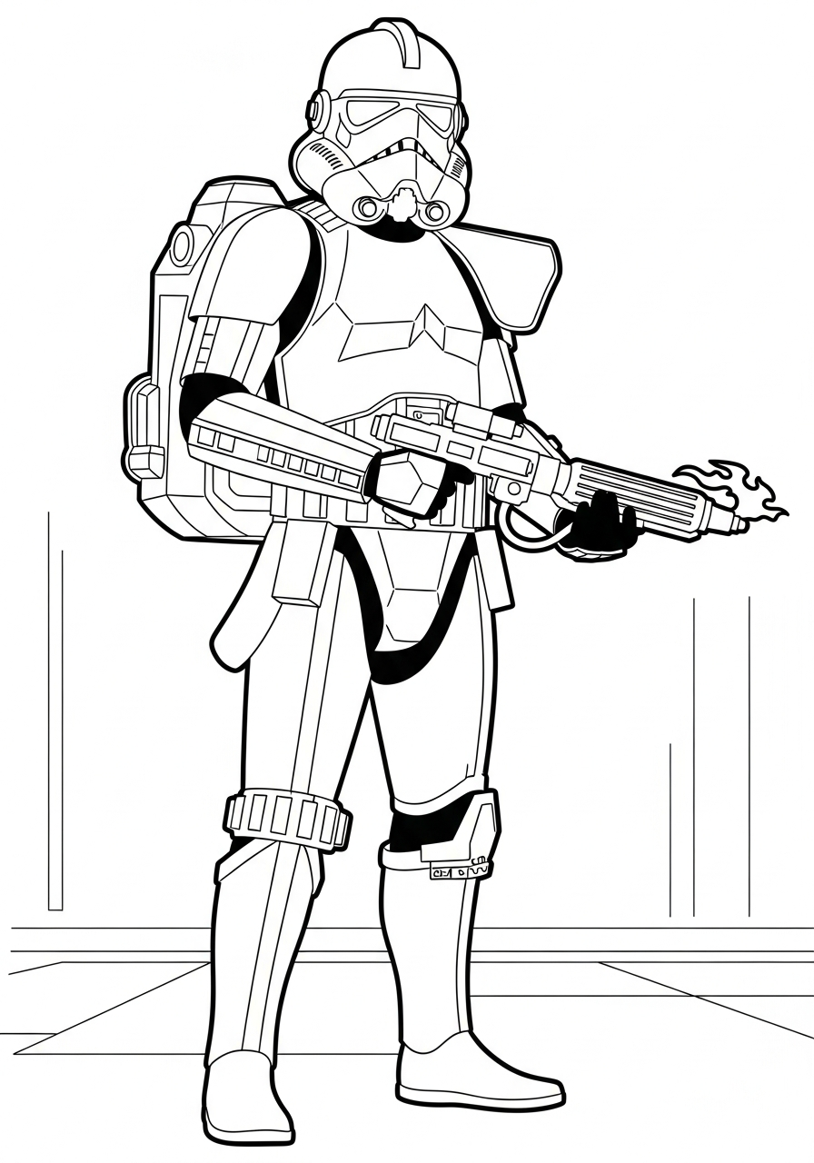 printable Stormtrooper coloring pages pdf
