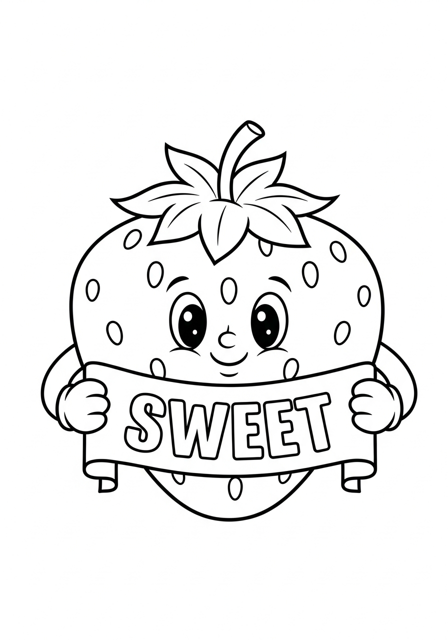 new Strawberry coloring pages