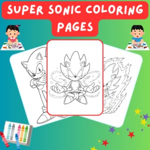 Super Sonic Coloring Pages thumbnail