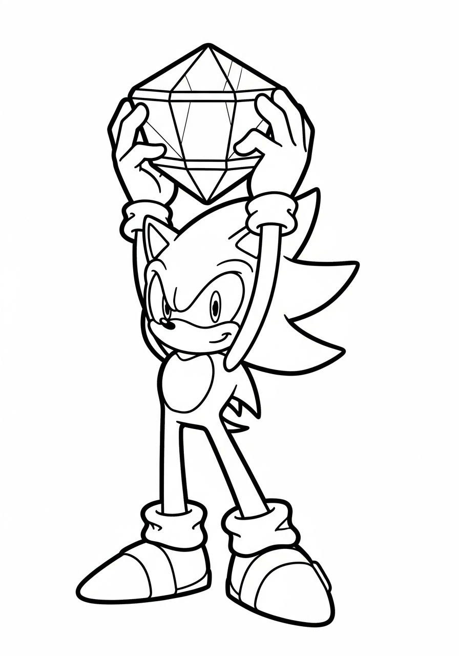 Super Sonic pictures to color