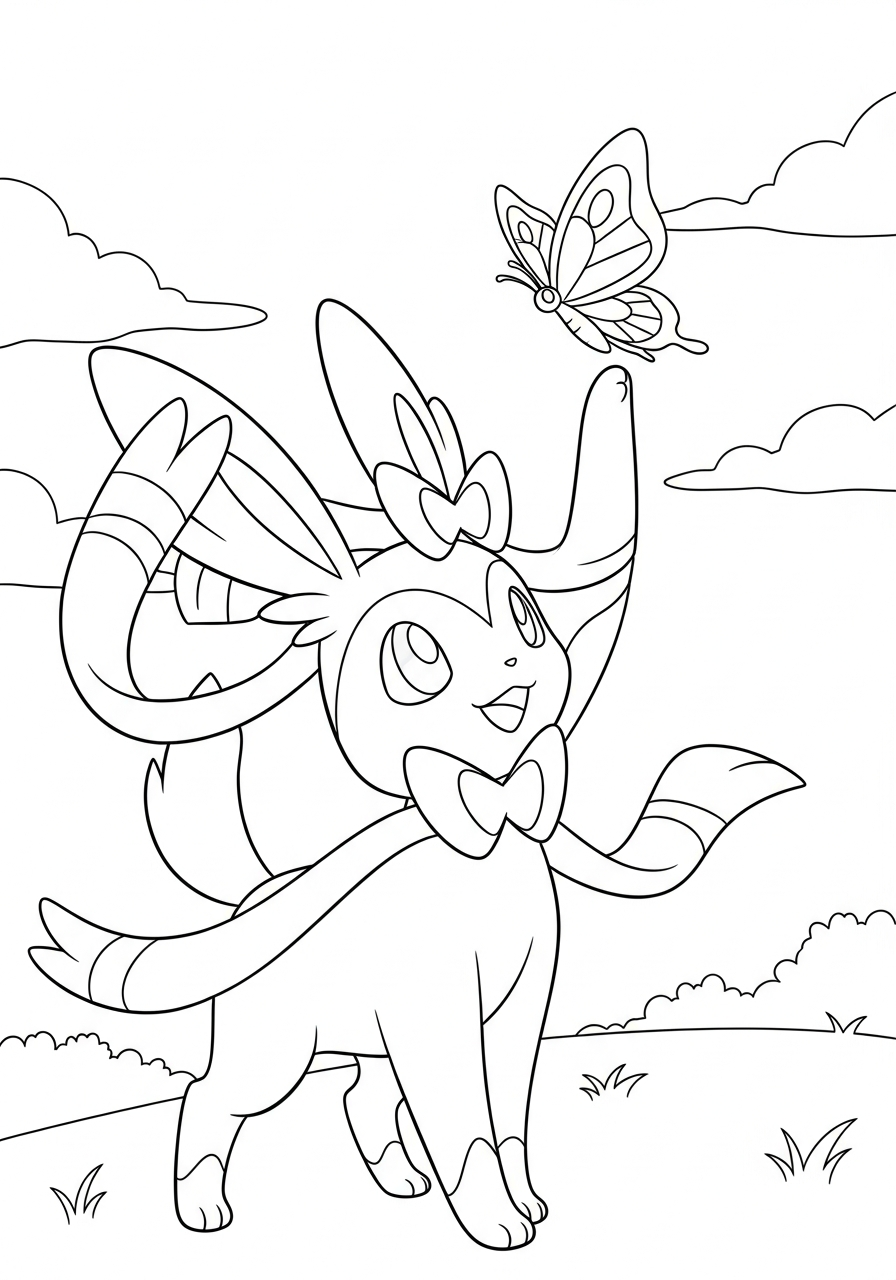 top Sylveon coloring pages
