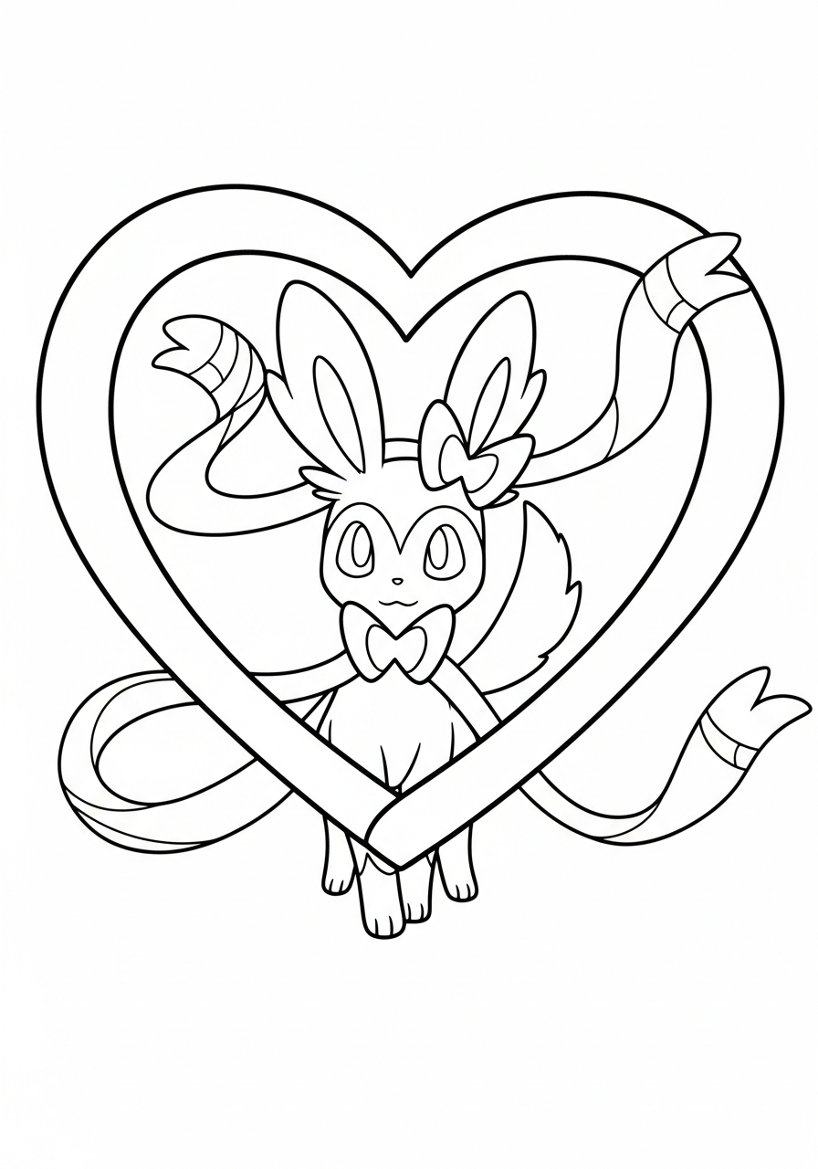 Sylveon coloring pictures 2