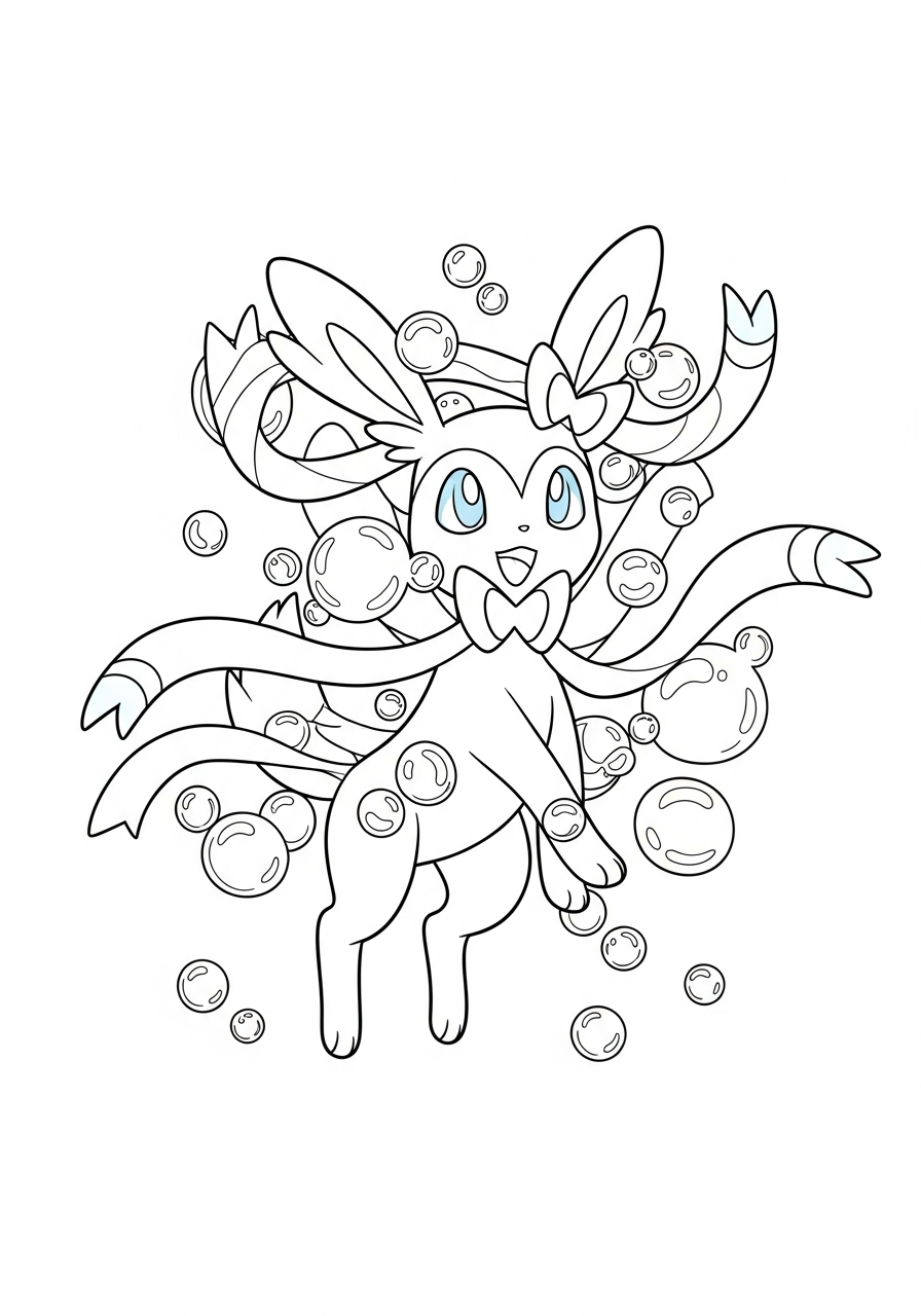 new Sylveon coloring pages