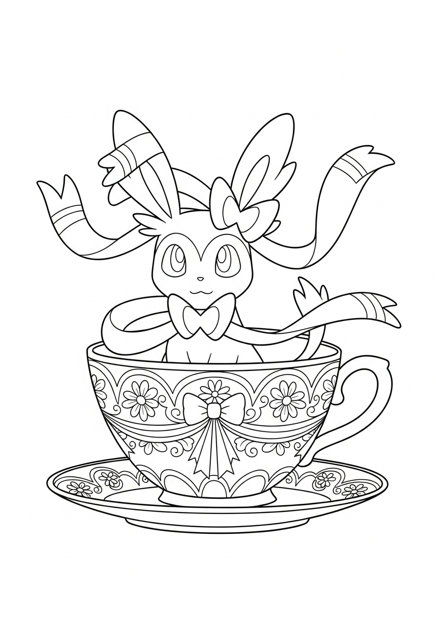 Sylveon colouring sheets