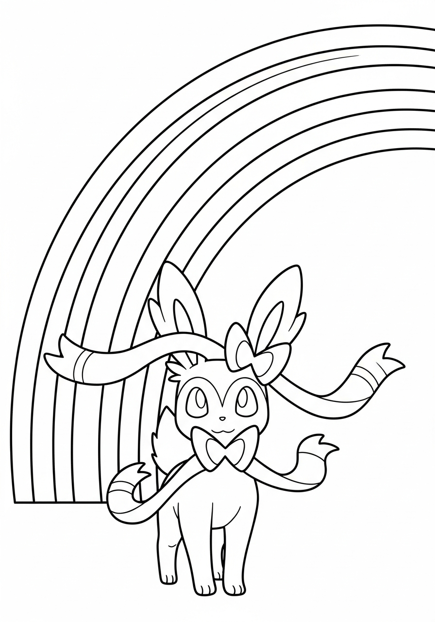 printable Sylveon coloring pages pdf