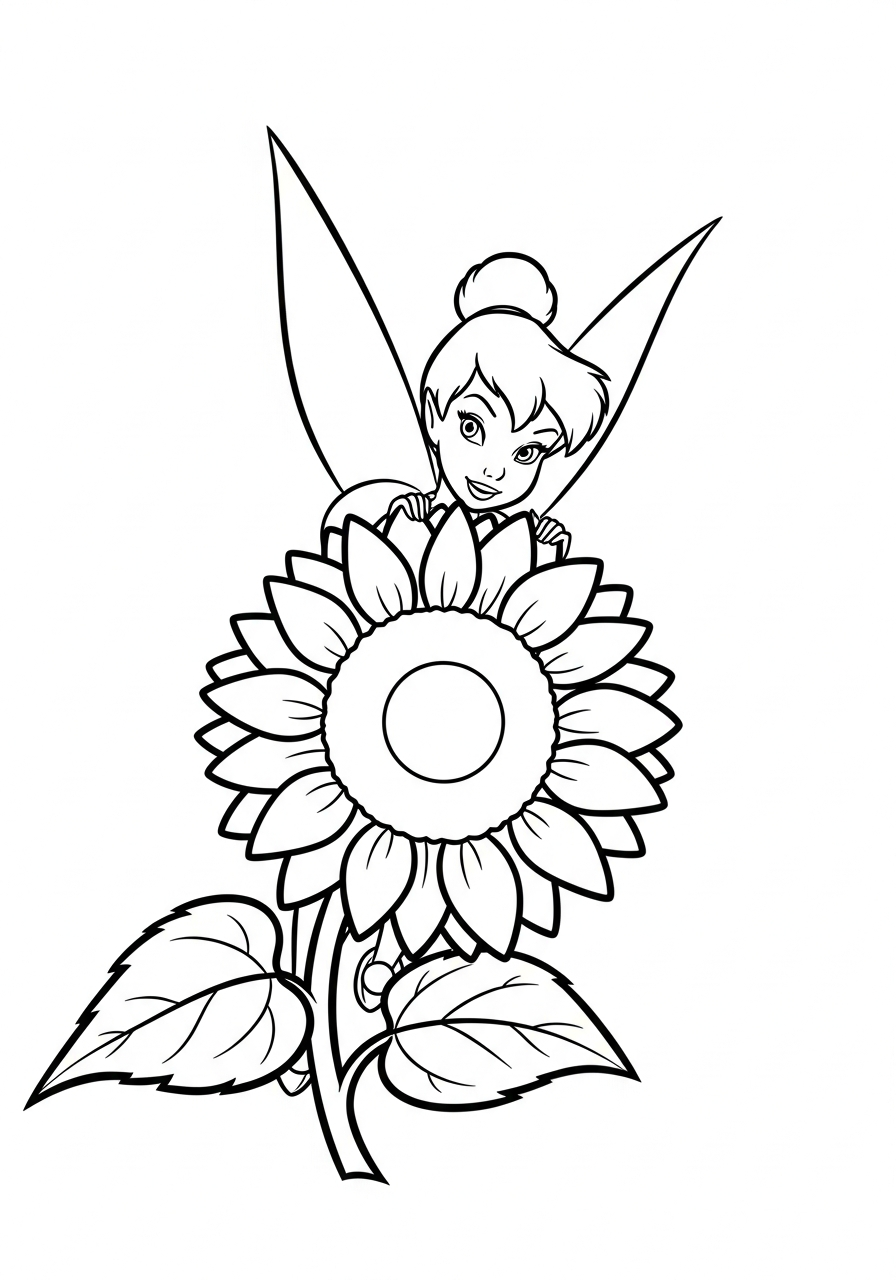 print Tinkerbell coloring pages