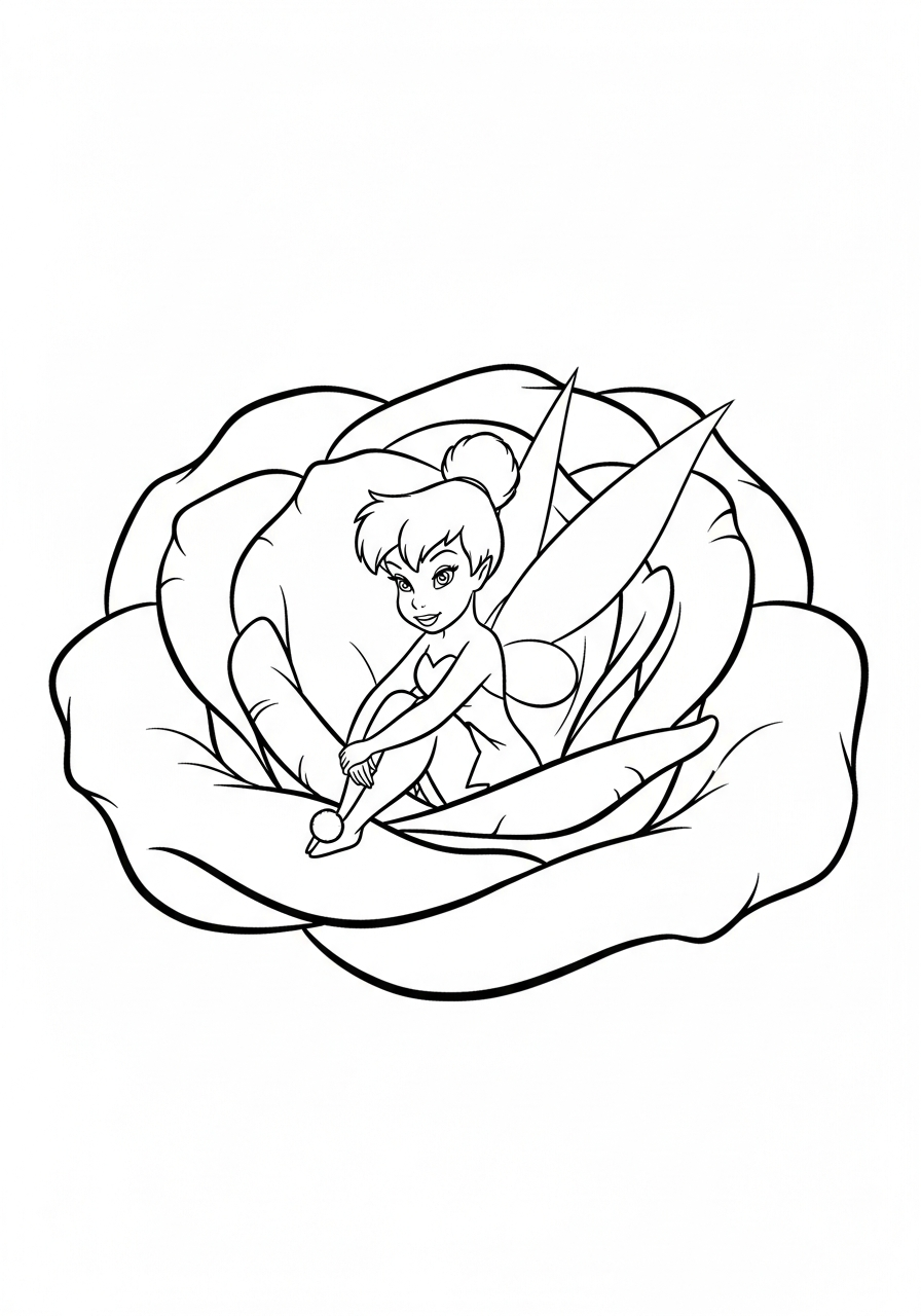 cool Tinkerbell coloring pages
