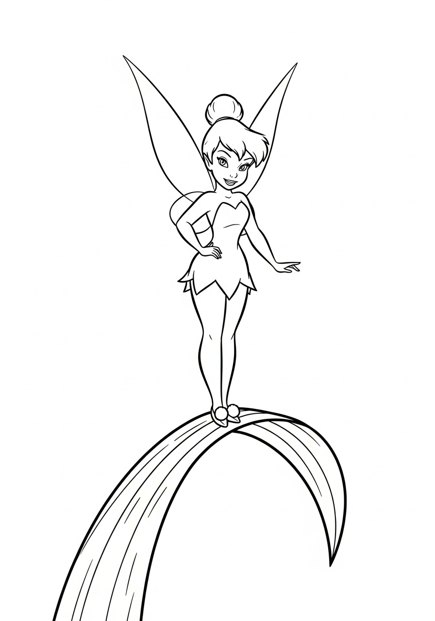 Tinkerbell coloring pages printable pdf