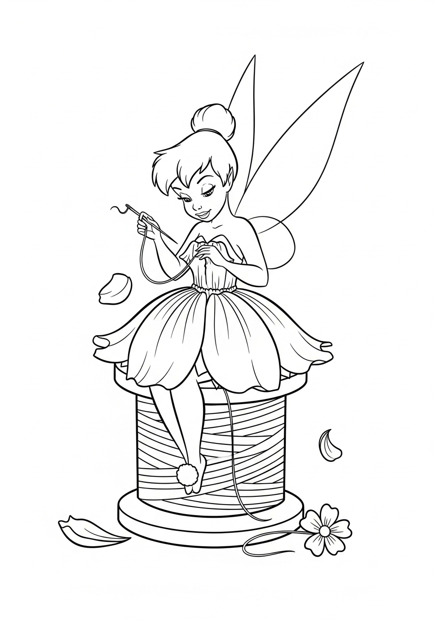 free coloring pages Tinkerbell