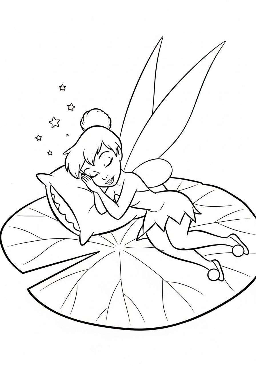 Tinkerbell coloring pages for printing 1