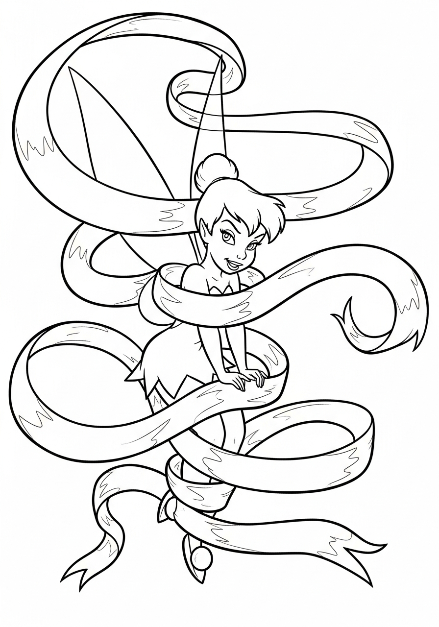 Tinkerbell coloring page printable