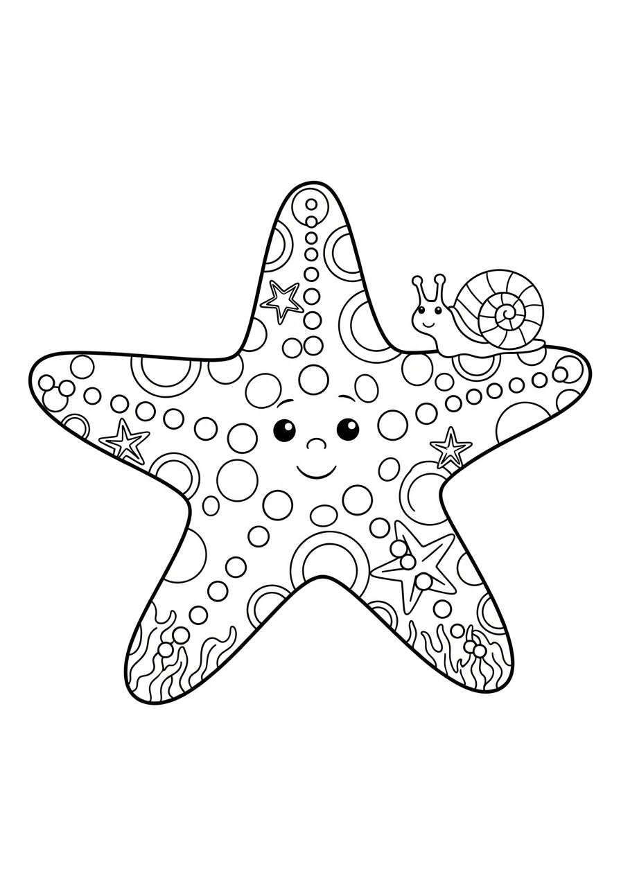 cool Starfish coloring pages