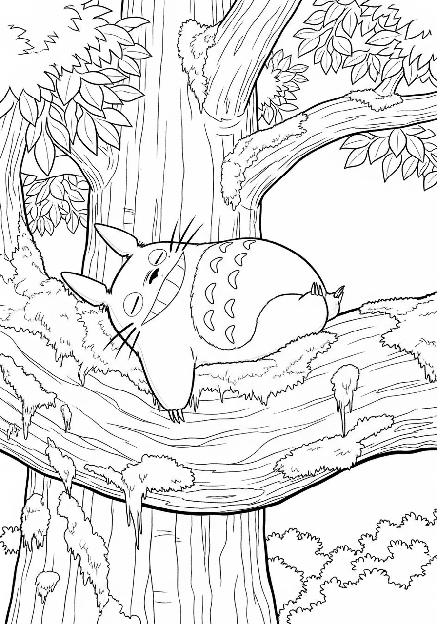 Totoro coloring pictures