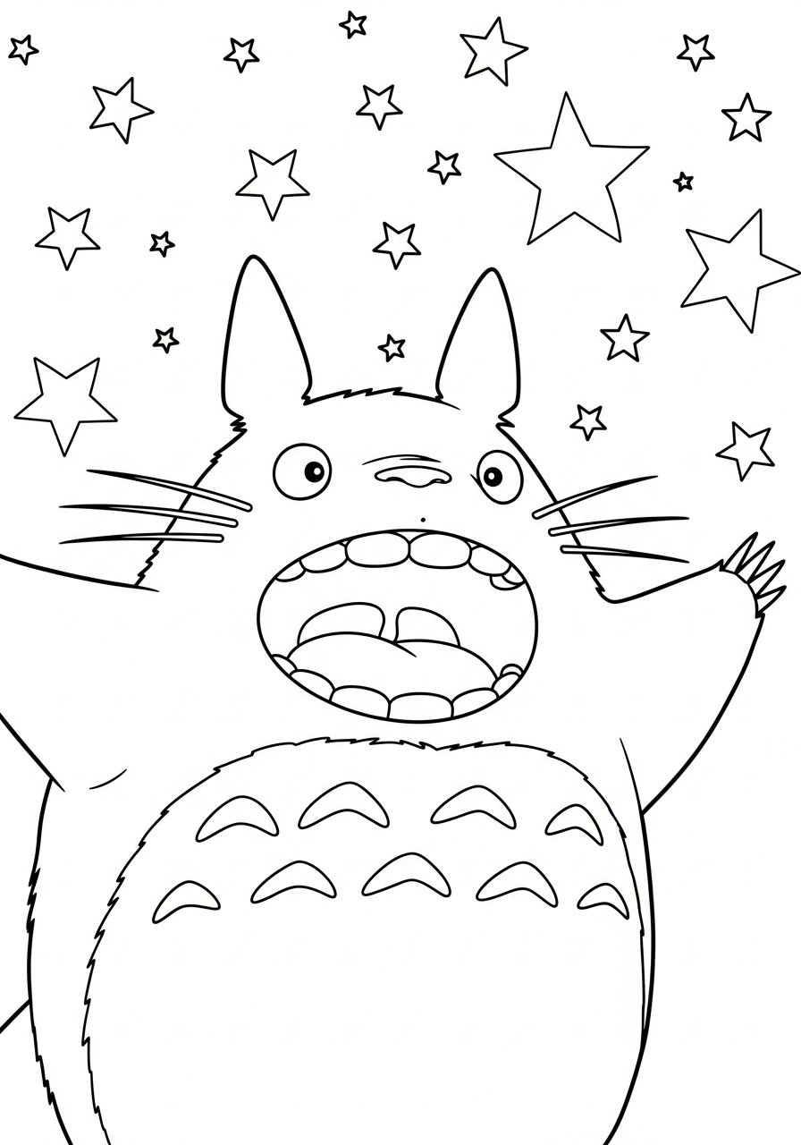 Totoro coloring book