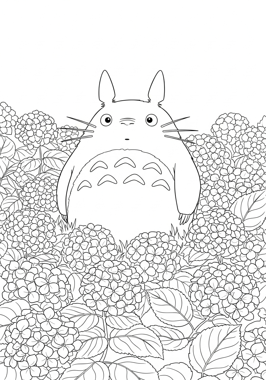 Totoro coloring page