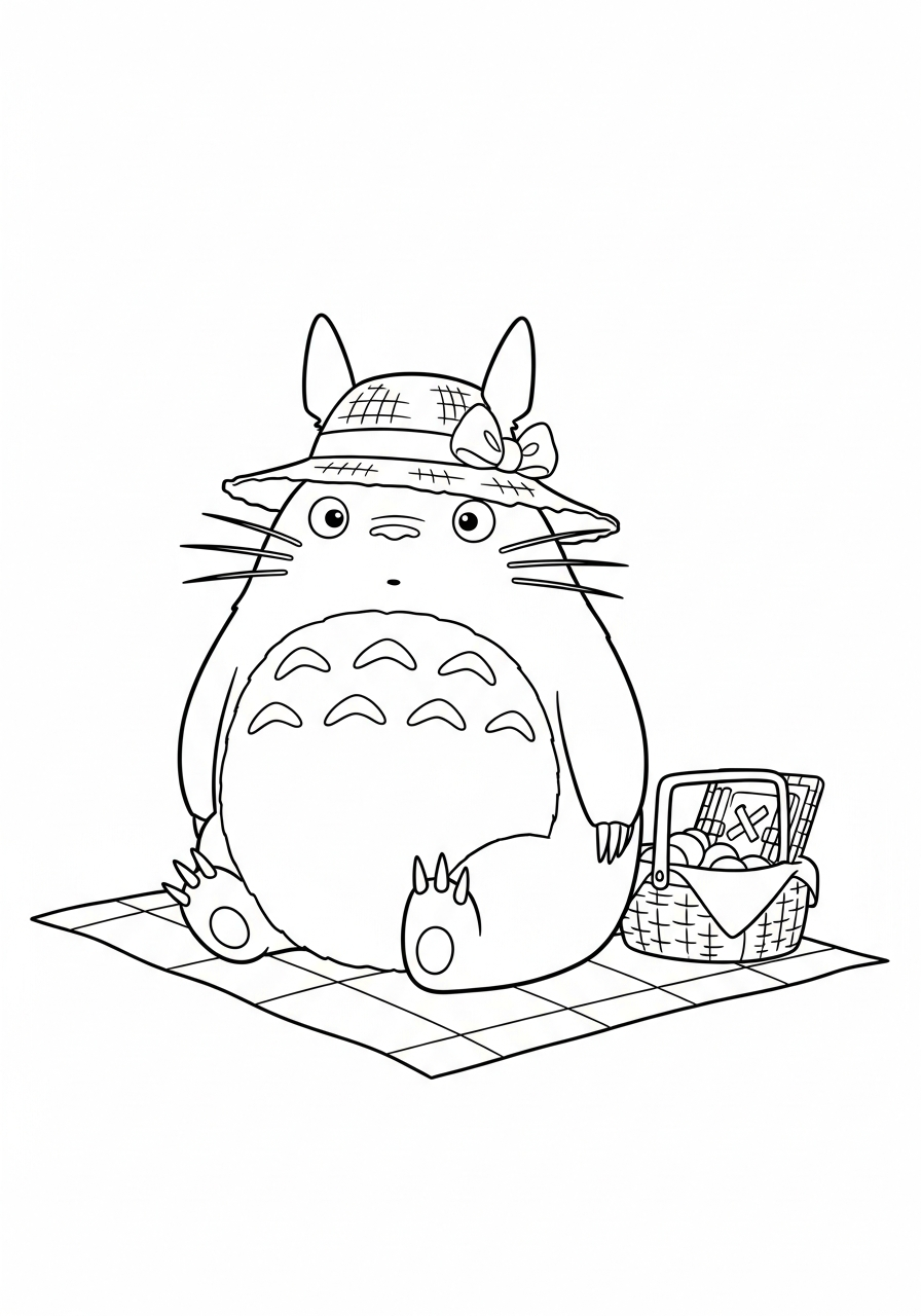cool Totoro coloring pages