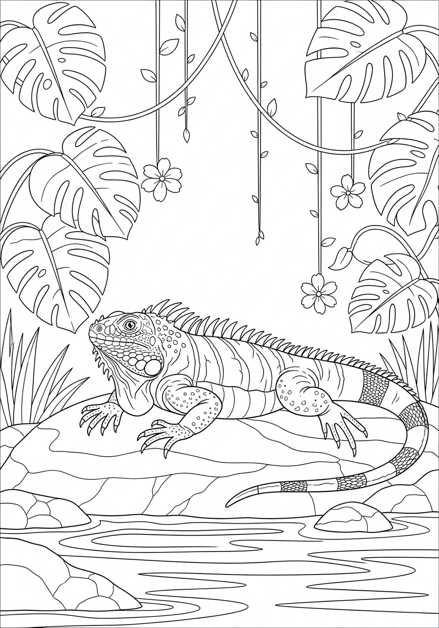 free printable rainforest coloring pages