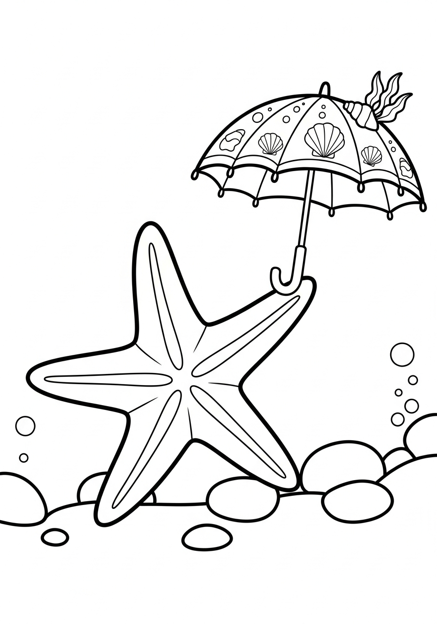Starfish coloring pages download 1