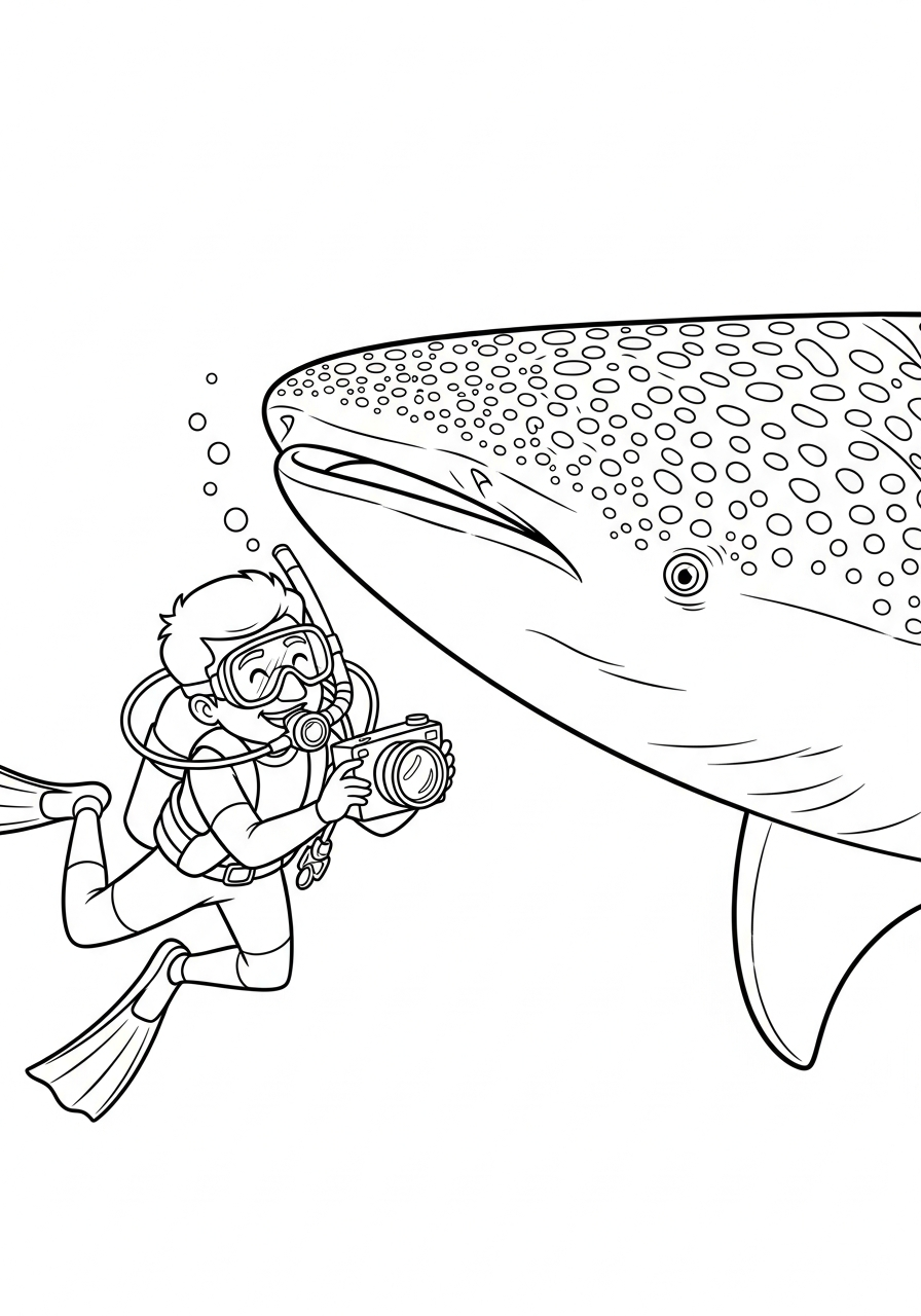 Whale Shark Coloring Pages 8 funny Whale Shark coloring pages