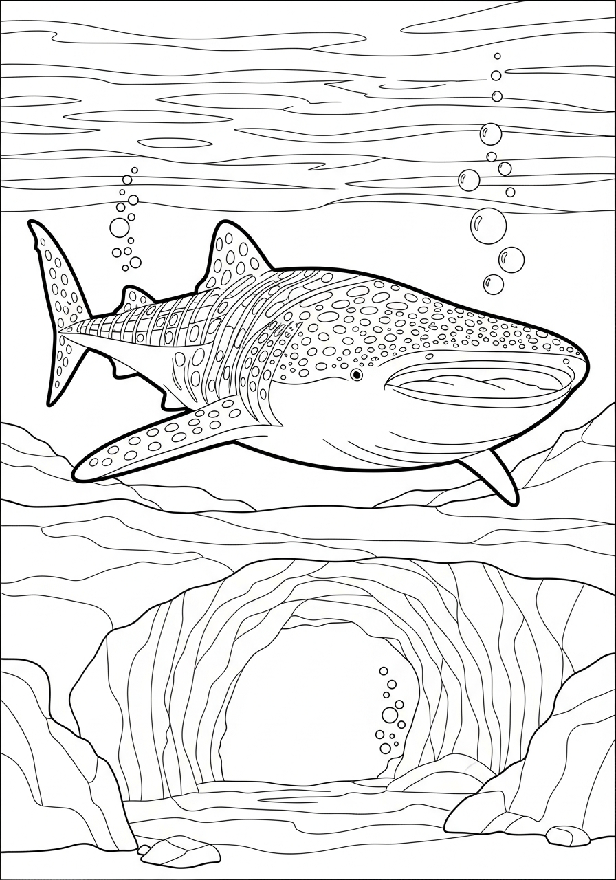 Whale Shark Coloring Pages 11 Whale Shark coloring pages printable pdf 1