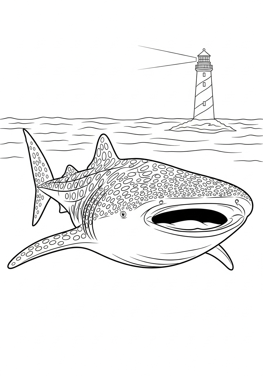 Whale Shark Coloring Pages 12 Whale Shark coloring pages for preschoolers 1