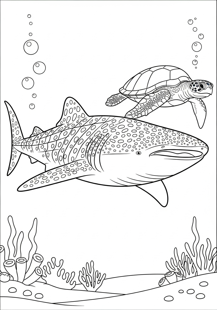 Whale Shark Coloring Pages 13 Whale Shark colouring sheets