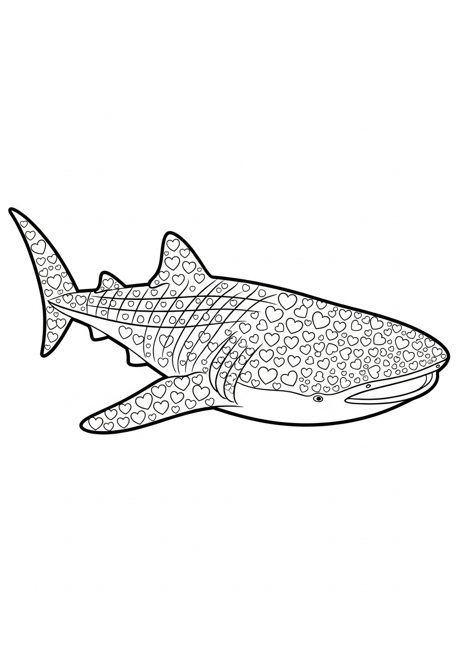 Whale Shark Coloring Pages 16 cute Whale Shark coloring pages