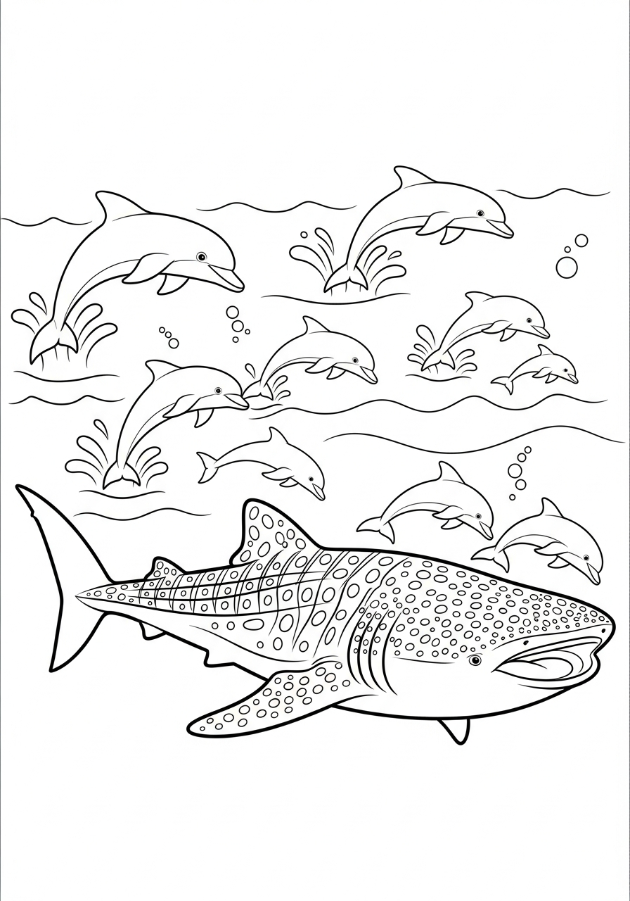 Whale Shark Coloring Pages 18 Whale Shark coloring pages online