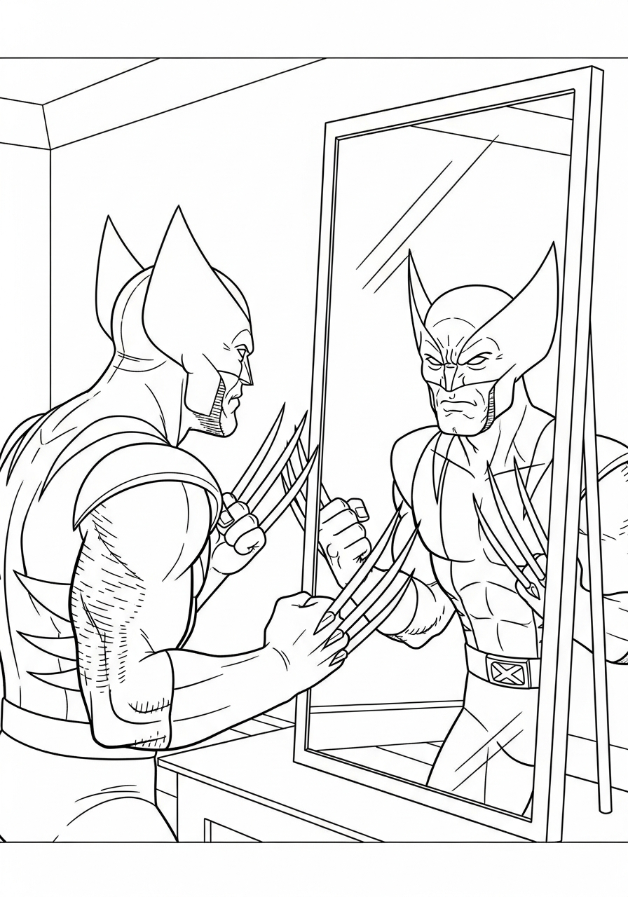Wolverine coloring pages
