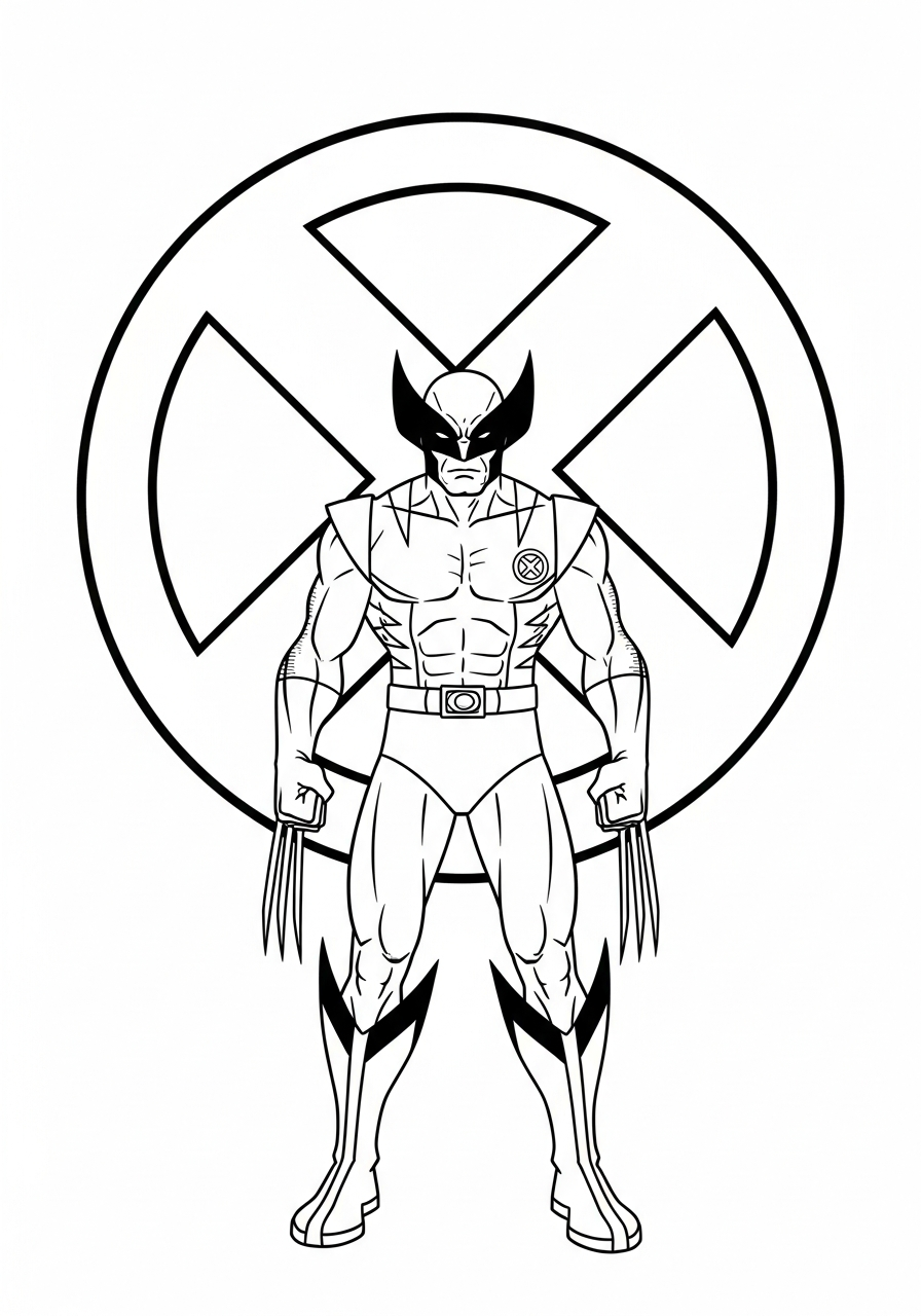 print Wolverine coloring pages