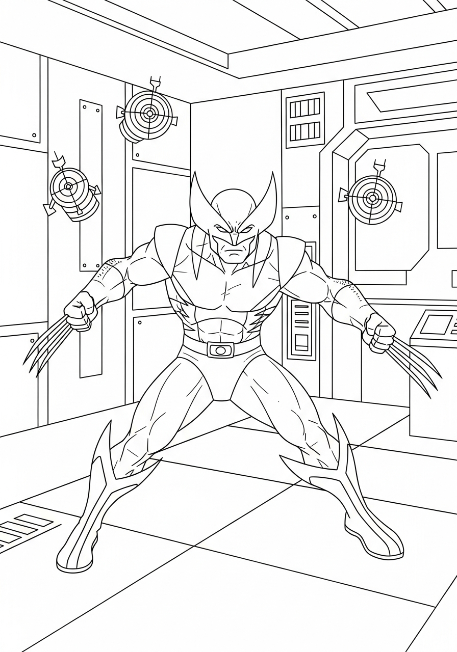 free coloring page Wolverine