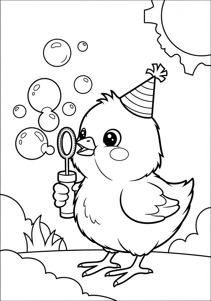 baby chick coloring pages for toddlers