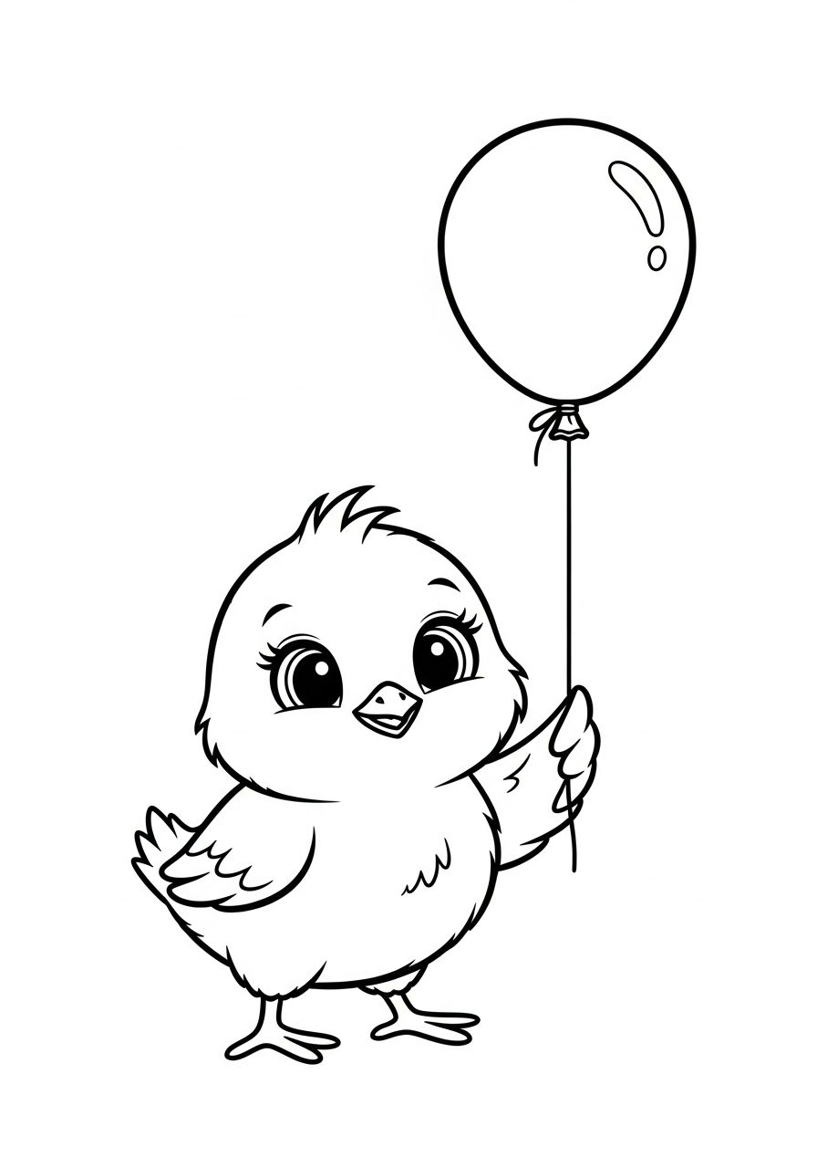 baby chick coloring pages