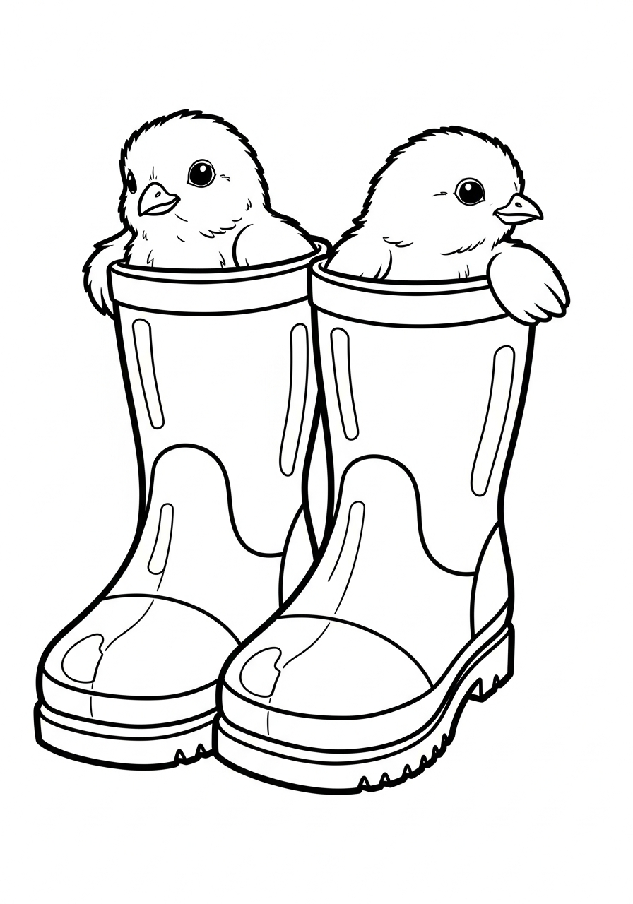 baby chick coloring book