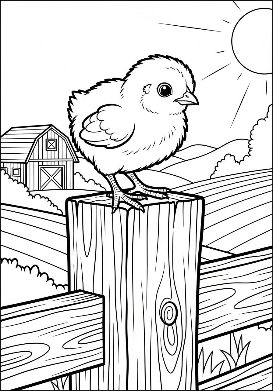 baby chick coloring pages printable pdf 1
