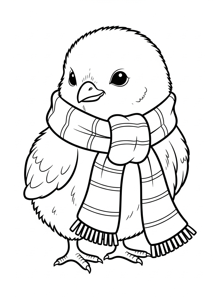 baby chick coloring pages download 1