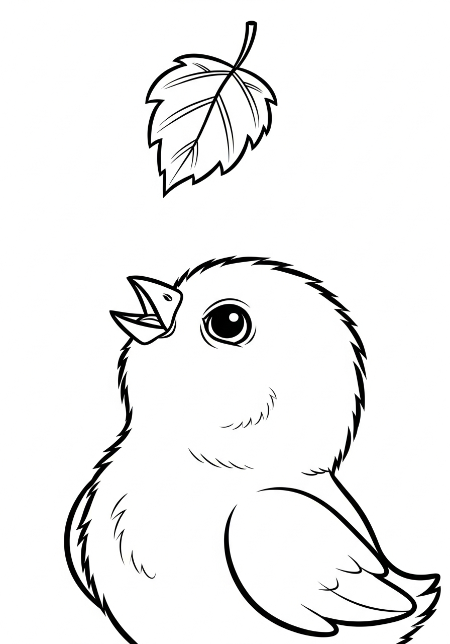 baby chick coloring pages for toddlers 1